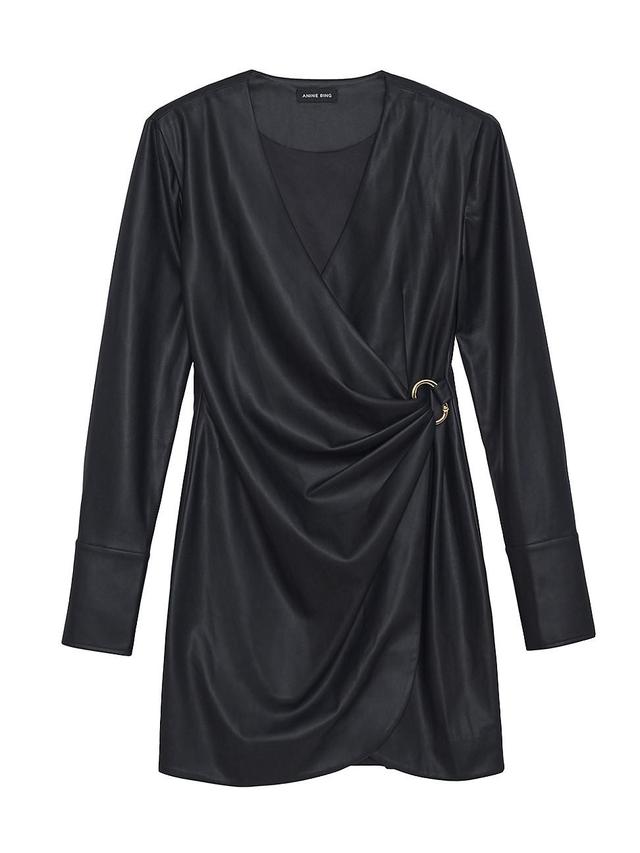 Womens Joey Draped Satin Minidress Product Image