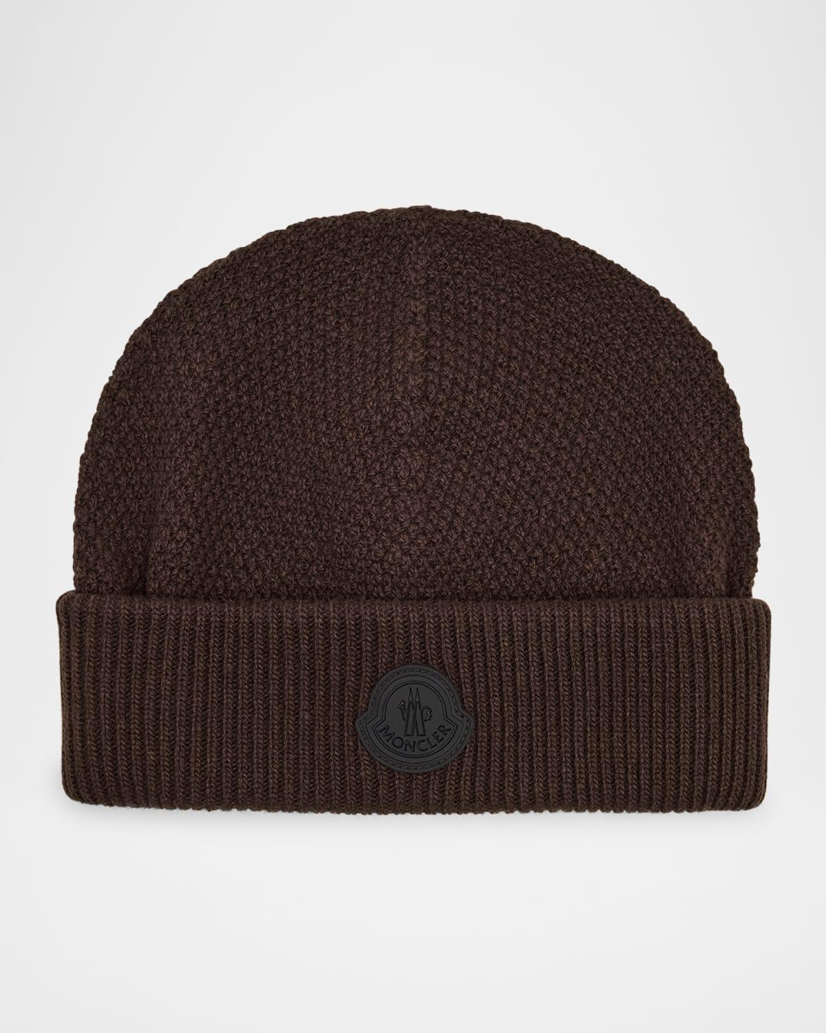 Mens Tonal Wool Logo Beanie Product Image