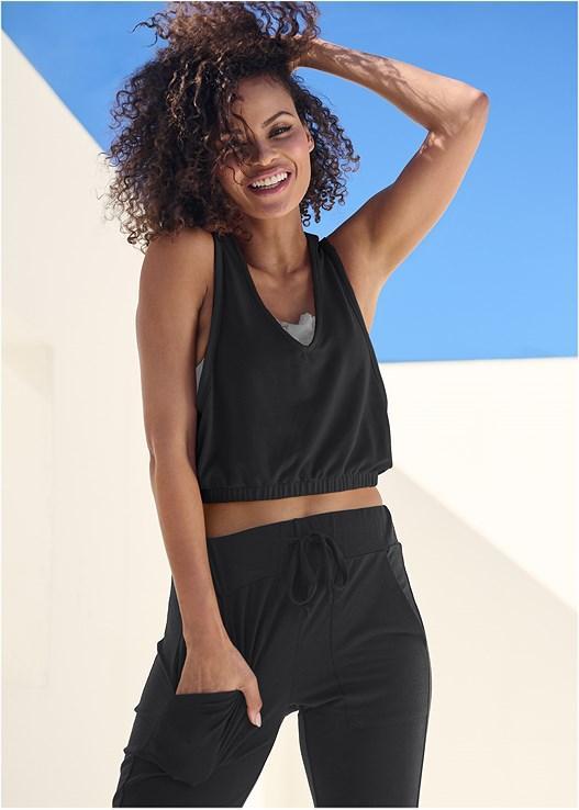 Comfort Kit V-Neck Crop Top Product Image