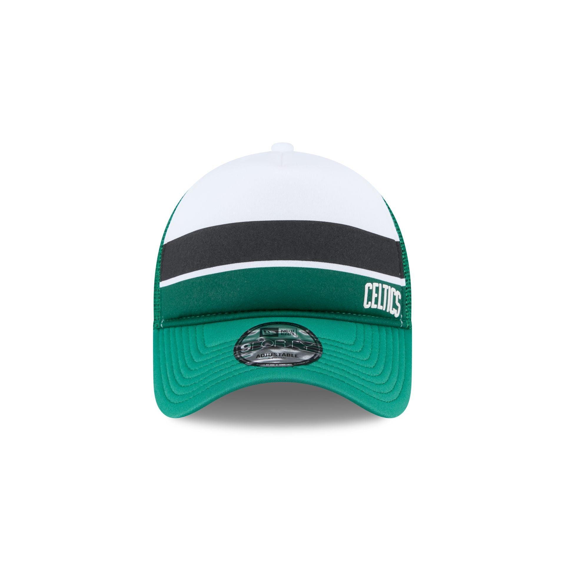 Boston Celtics Color Block 9FORTY A-Frame Trucker Snapback Hat Male Product Image