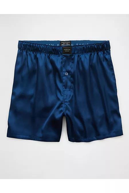 AEO Mens Solid Satin Pocket Boxer Short Mens Product Image