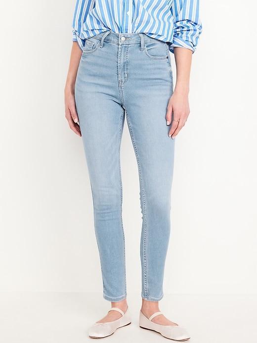 Extra High-Waisted Rockstar 360° Stretch Super-Skinny Jeans Product Image