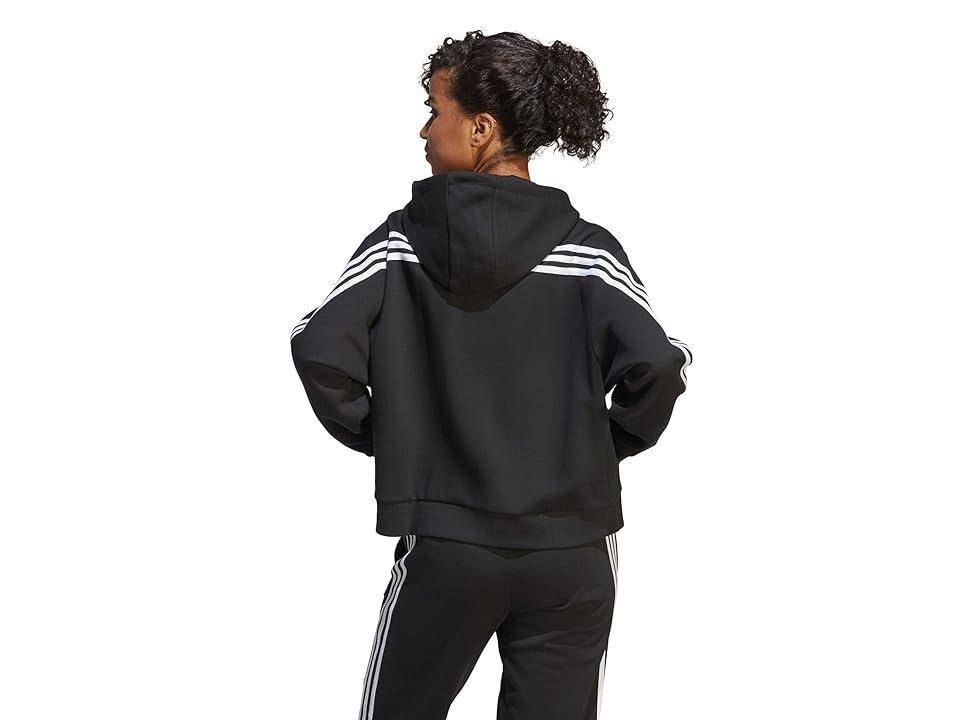 adidas Future Icons 3-Stripes Full Zip Hoodie (Black 1) Women's Clothing Product Image