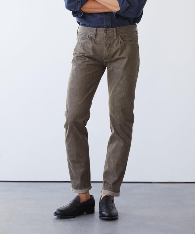 Slim Lightweight Japanese Selvedge Jean in Whiskey Product Image