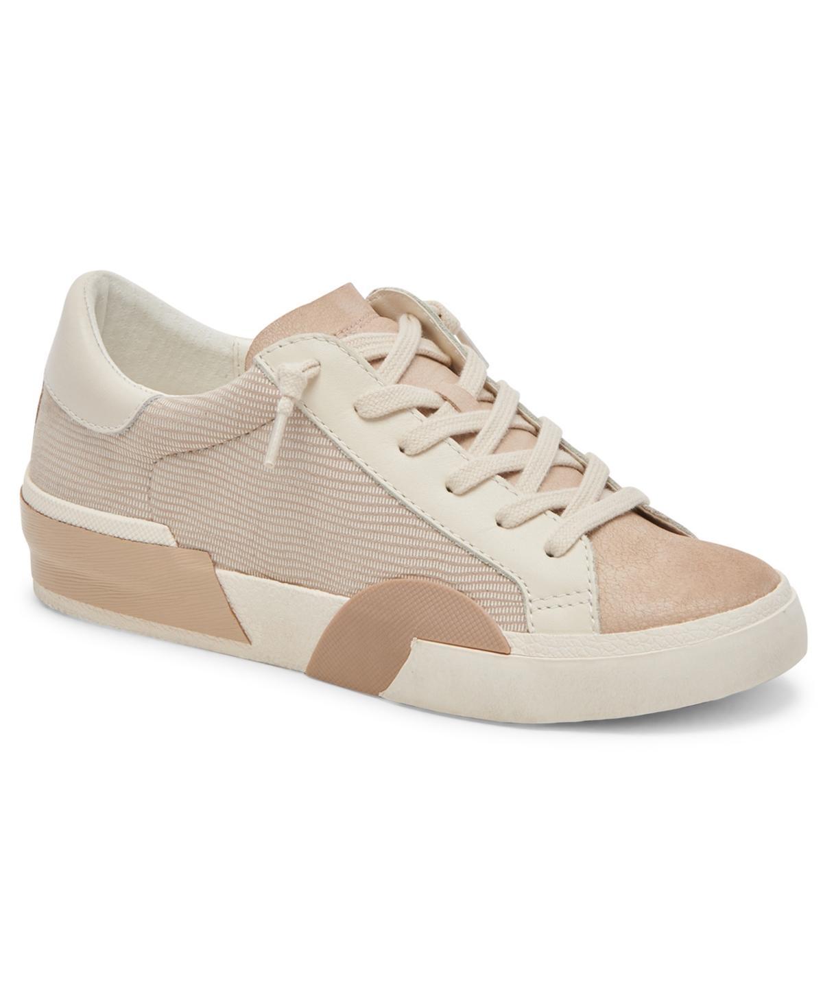 Zina Sneaker In White/tan Leather Product Image