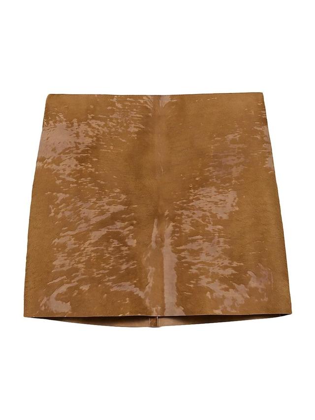 Womens Leather Miniskirt Product Image