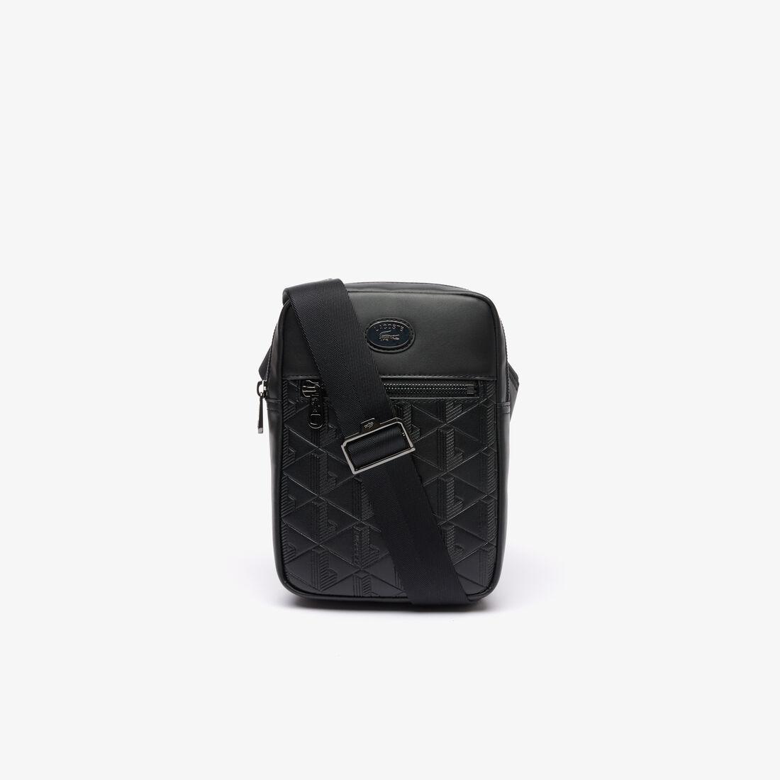 Leather Monogram Print Vertical Satchel Product Image