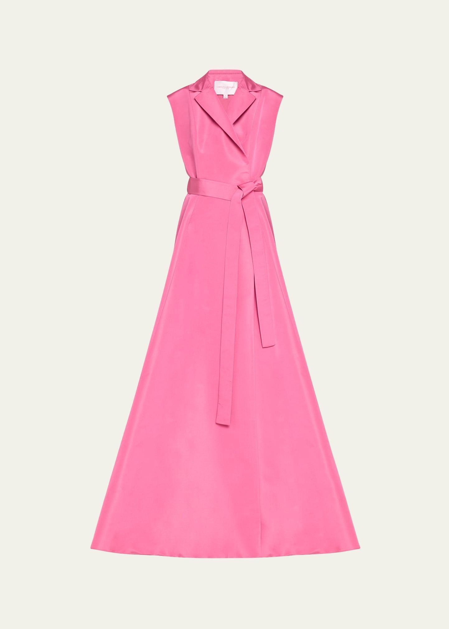 Carolina Herrera Sleeveless Trench Silk Ballgown Product Image