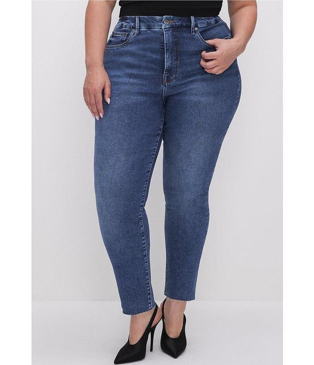 Good American Plus Size Good Legs High Rise Cig Raw Edge Hem Jeans Product Image