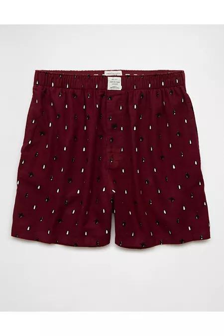 AEO Mens Tiny Penguins Flannel Pocket Boxer Short Mens Product Image