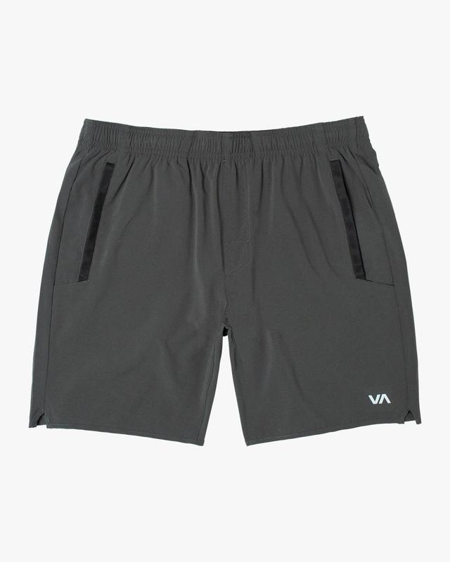 Yogger Stretch Elastic Waist Shorts 17" - Slate Product Image