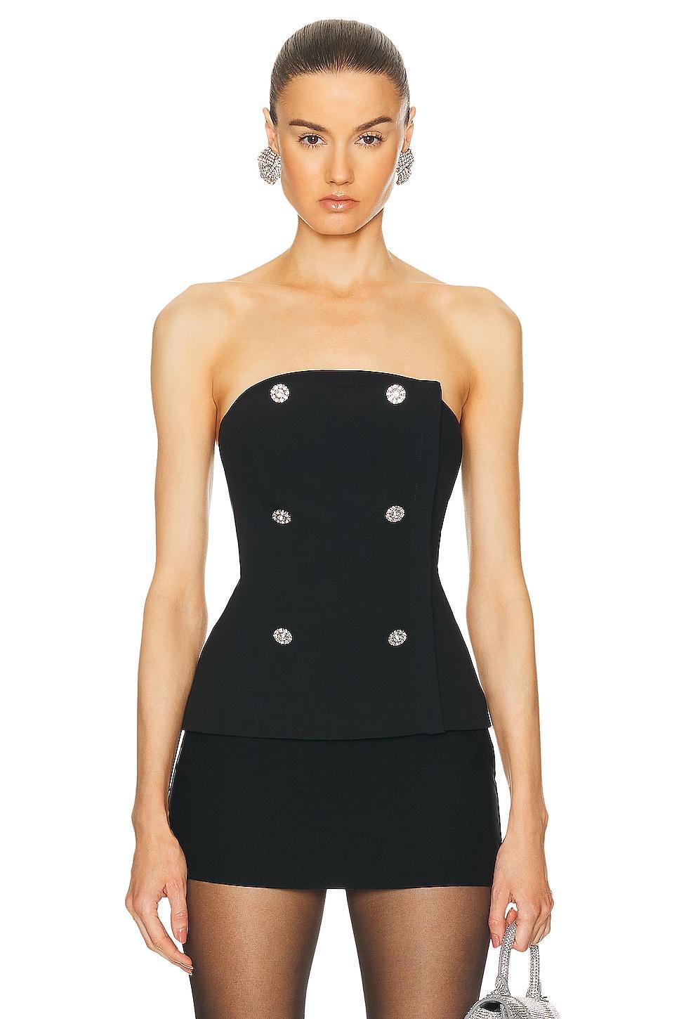 L'AGENCE Fay Strapless Bustier Black. (also in ). Product Image