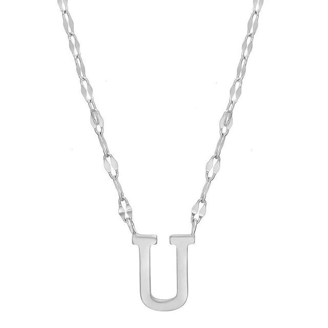 Paige Harper Initial Necklace, Womens U Sterling Product Image