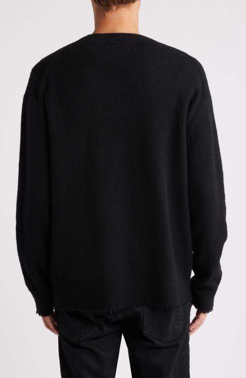 ALLSAINTS Scripture Relaxed Fit Logo Sweater In Black Product Image