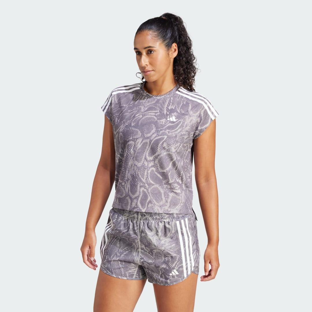 adidas AEROREADY Tee Semi Pink Spark S Womens Product Image