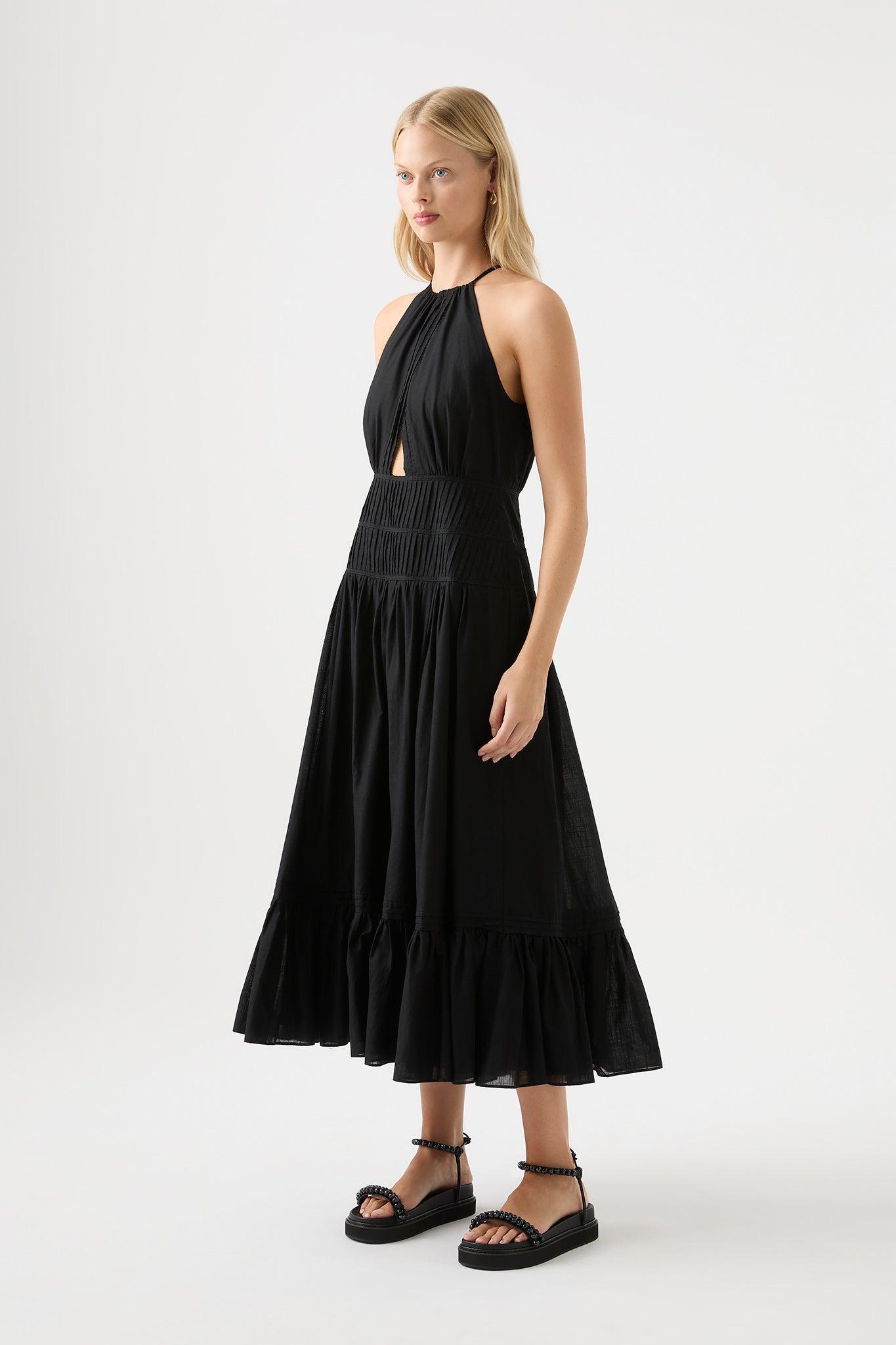 Renata Eyelash Midi Dress Product Image