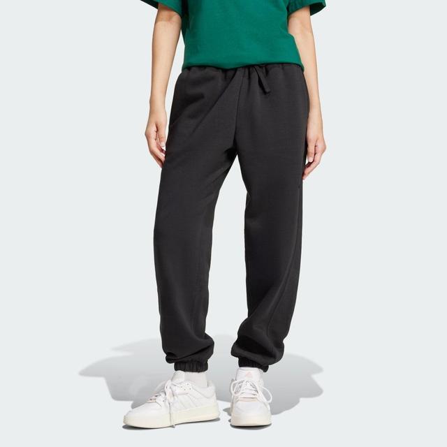 adidas ALL SZN Fleece Loose Pants Black XL Womens Product Image