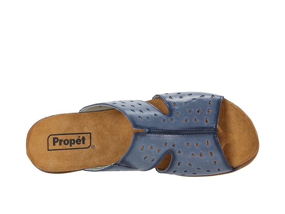 Propet Fionna Womens Leather Slide Sandals Product Image