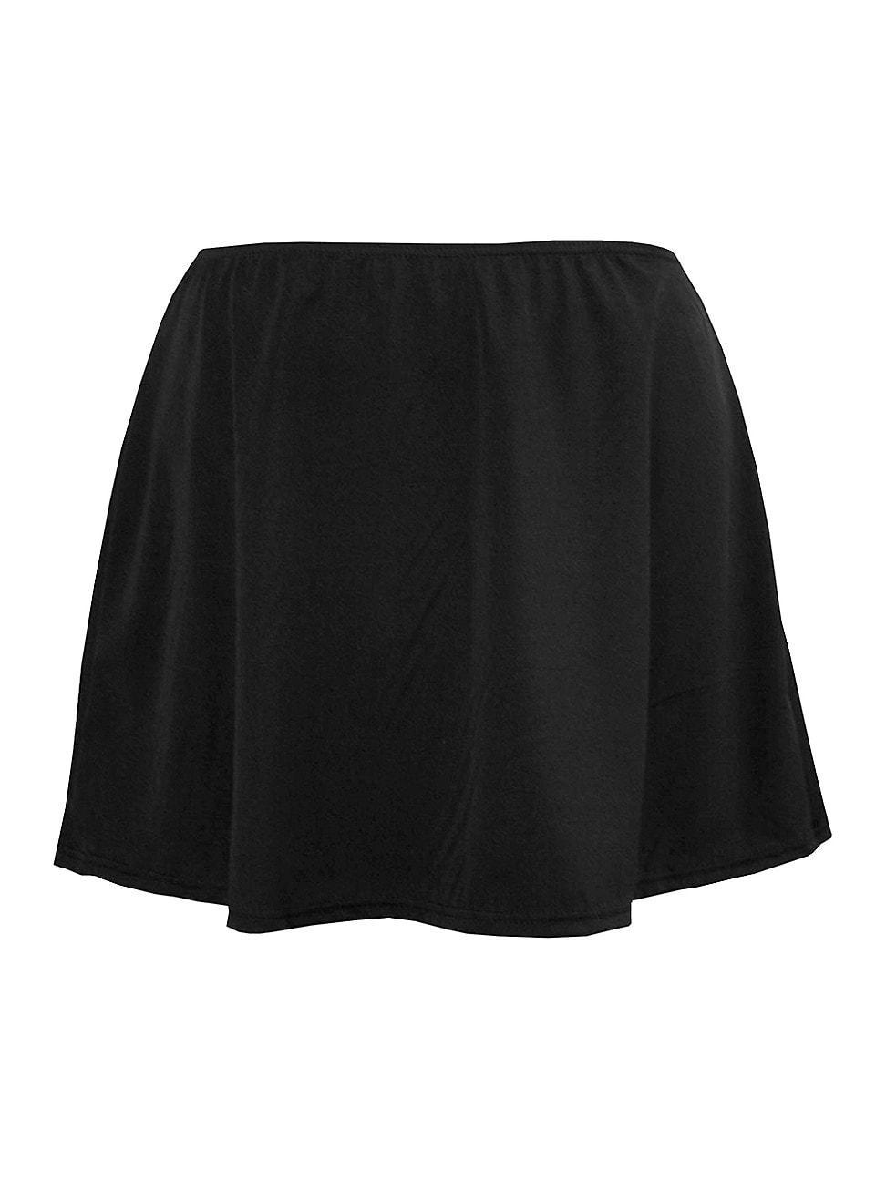 Womens Plus Solid Skirted Swim Bottom Product Image