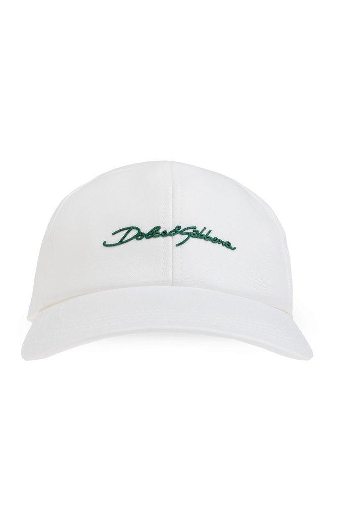 Logo Embroidered Baseball Cap In White Product Image