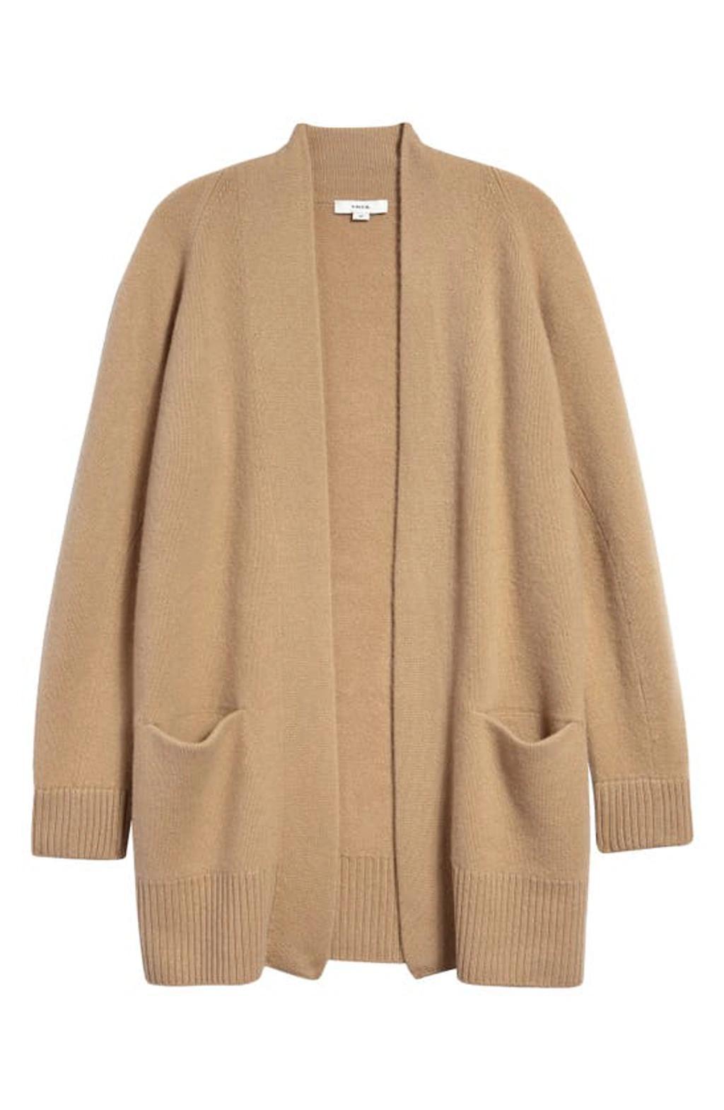 Shawl Collar Cashmere Cardigan In Camel Product Image