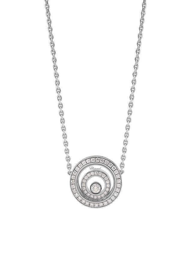 Womens Happy Spirit 18K White Gold & Diamond Pendant Necklace Product Image