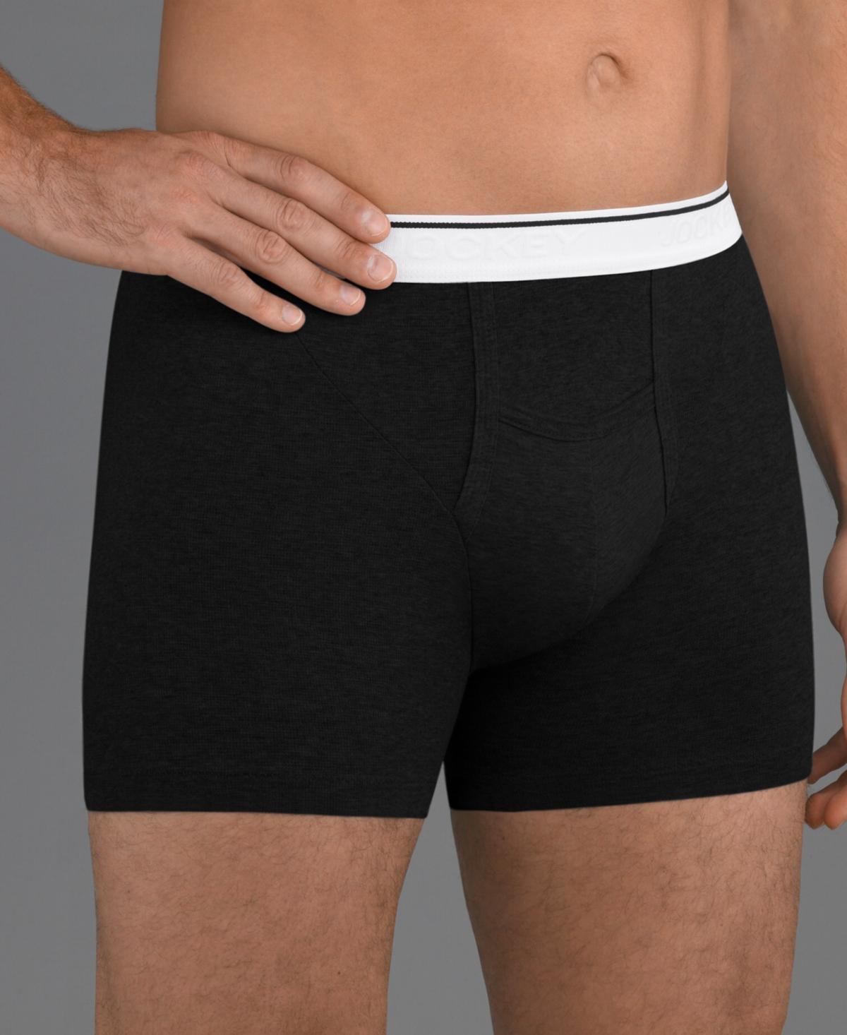 Jockey Men's Pouch 5" Boxer Brief - 2 Pack M White Product Image