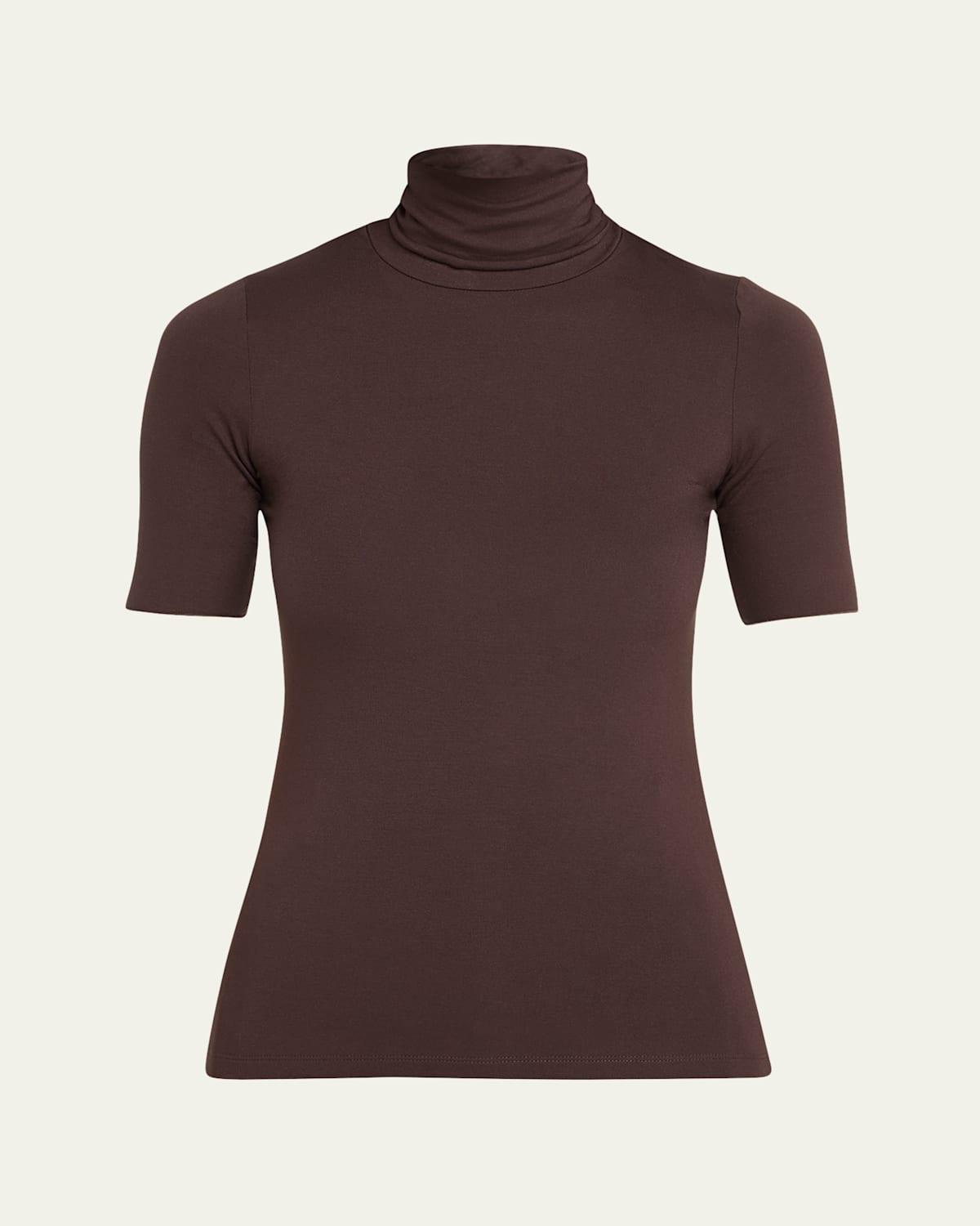 Soft Touch Elbow-Sleeve Turtleneck Product Image