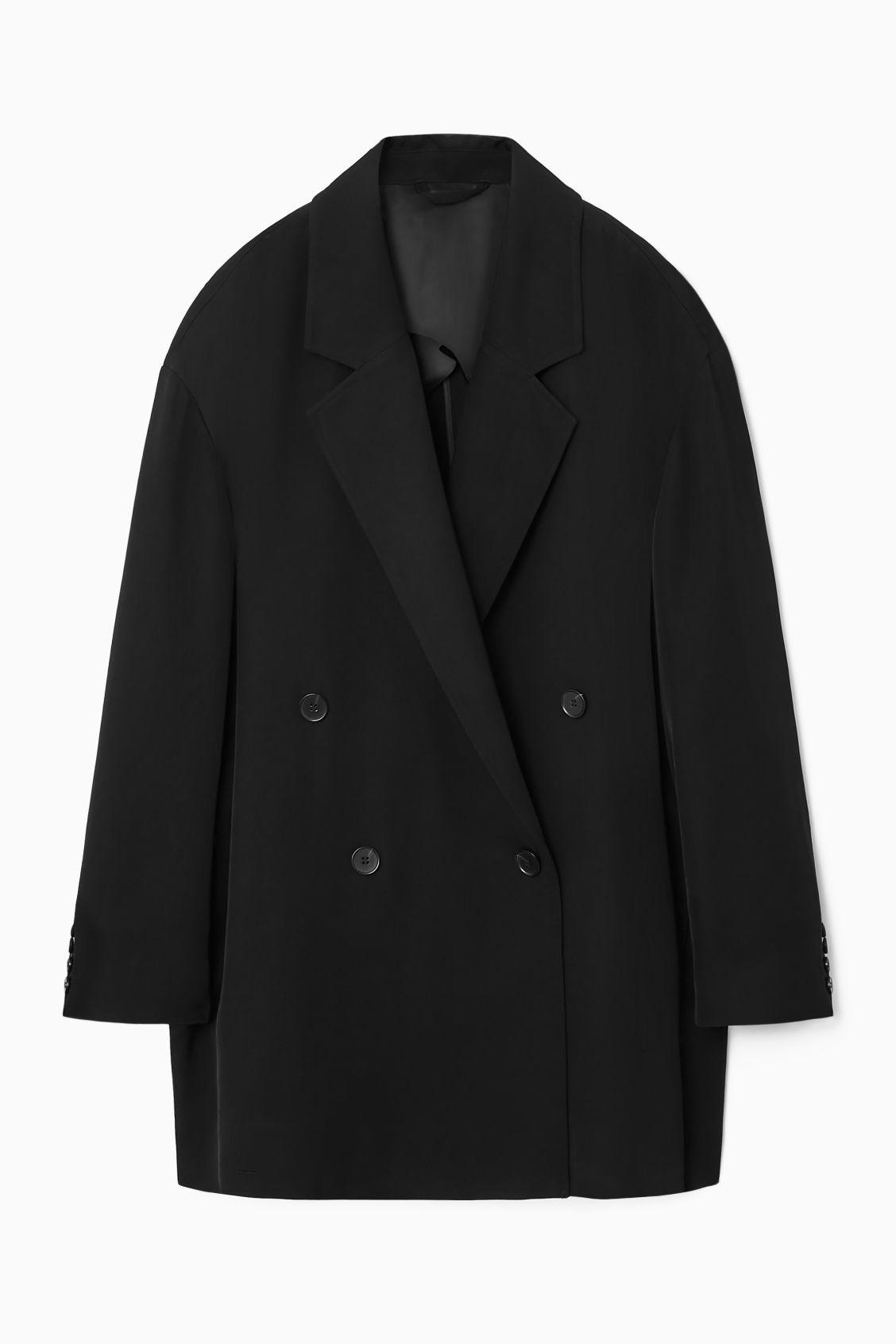 OVERSIZED DRAPED DOUBLE-BREASTED BLAZER Product Image