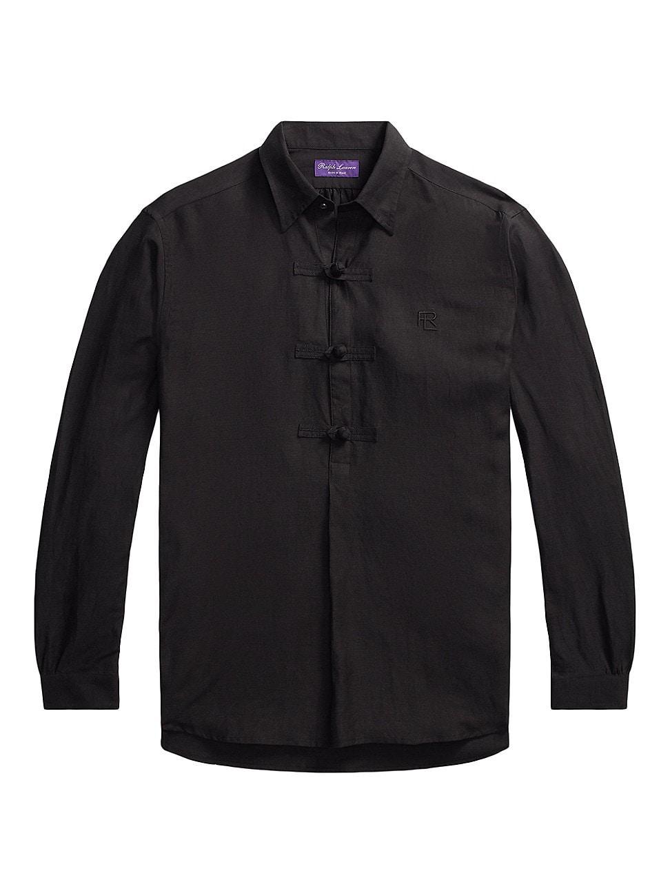 Mens Lunar New Year Silk-Linen Sport Shirt Product Image