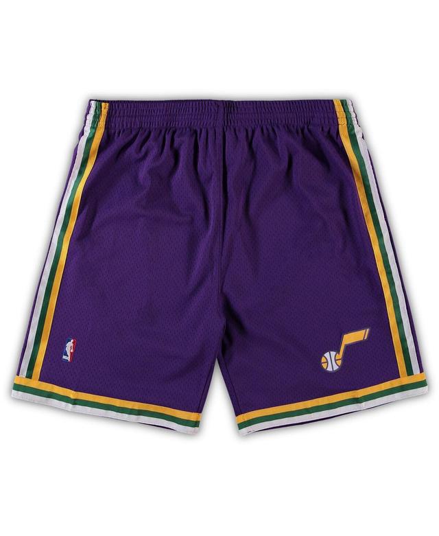 Mens Mitchell & Ness Purple Utah Jazz Big and Tall Hardwood Classics Team Swingman Shorts Product Image