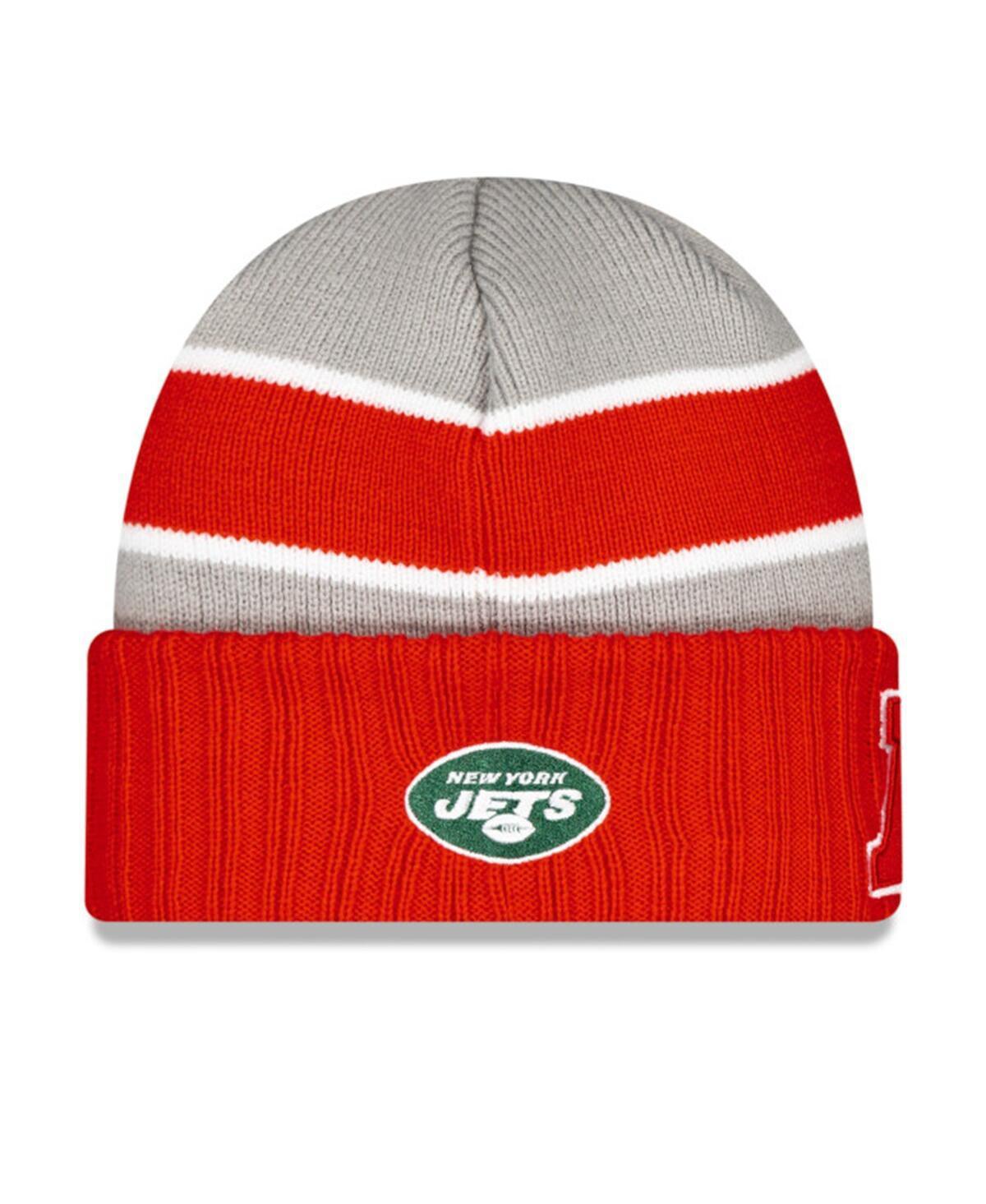 Mens New Era Gray New York Jets 2024 NFL Pro Bowl Cuffed Knit Hat Product Image