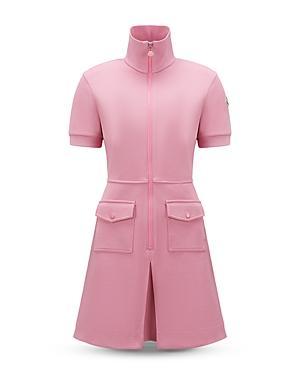 Moncler Zip Front Short Sleeve Dress Product Image