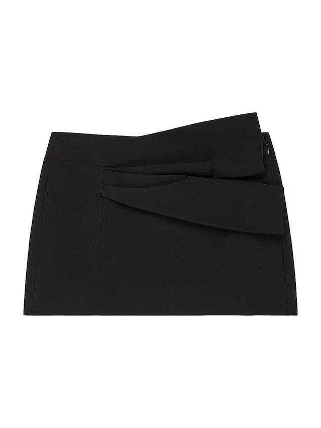 Womens Draped Detail Mini Skirt Product Image