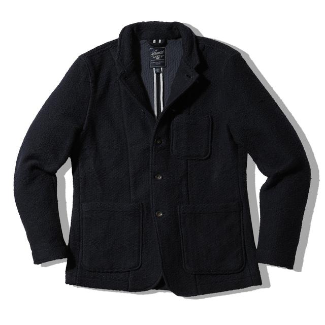 Rope Weave Artisanal Jacket - Navy Product Image