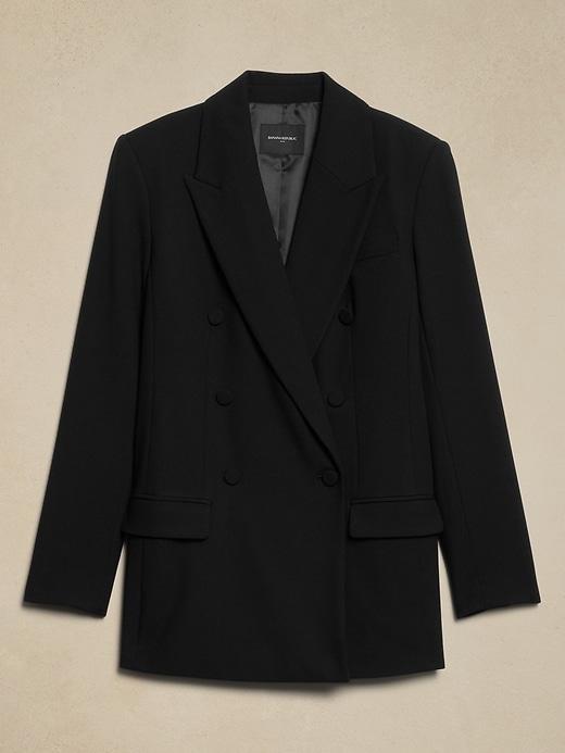 Wool-Blend Double-Breasted Blazer Product Image