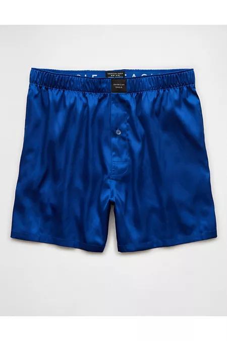 AEO Mens Solid Satin Pocket Boxer Short Men's Product Image