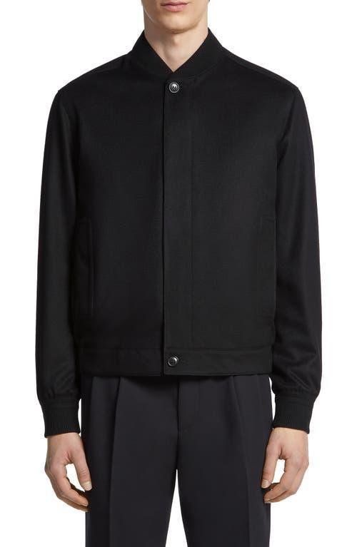 ZEGNA Water Repellent Elements Oasi Cashmere Bomber Jacket Product Image