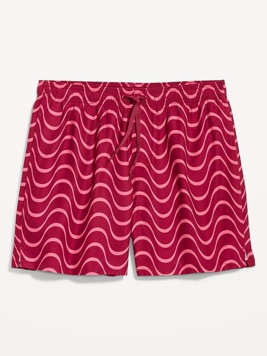 Printed Swim Trunks -- 5-inch inseam Product Image