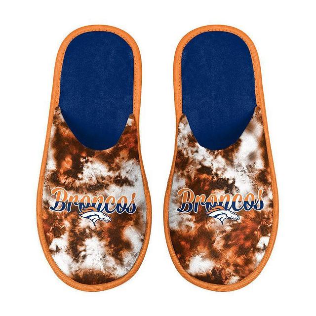 Womens FOCO Denver Broncos Team Scuff Slide Slippers Blue Product Image