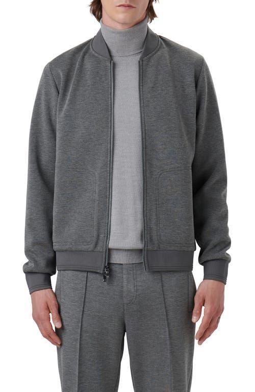 Mens Soft Touch Knit Bomber Jacket Product Image