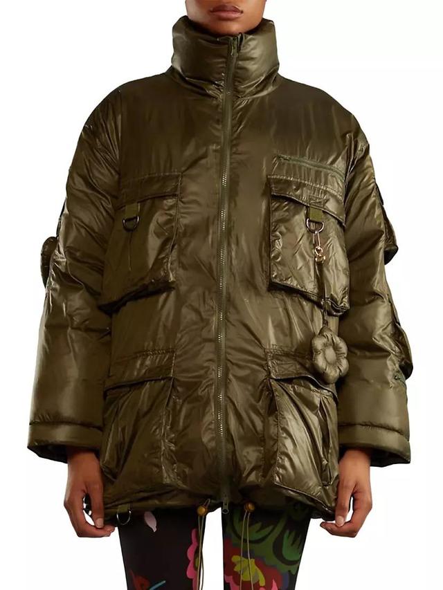 Womens Hooded Puffer Coat Product Image