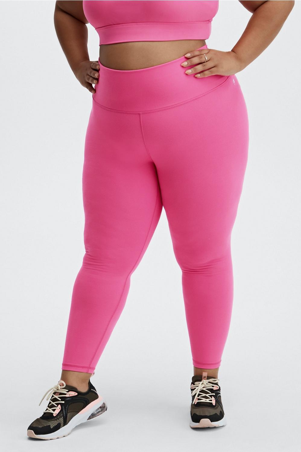 Fabletics Define High-Waisted 7/8 Legging Womens pink plus Size 1X Product Image