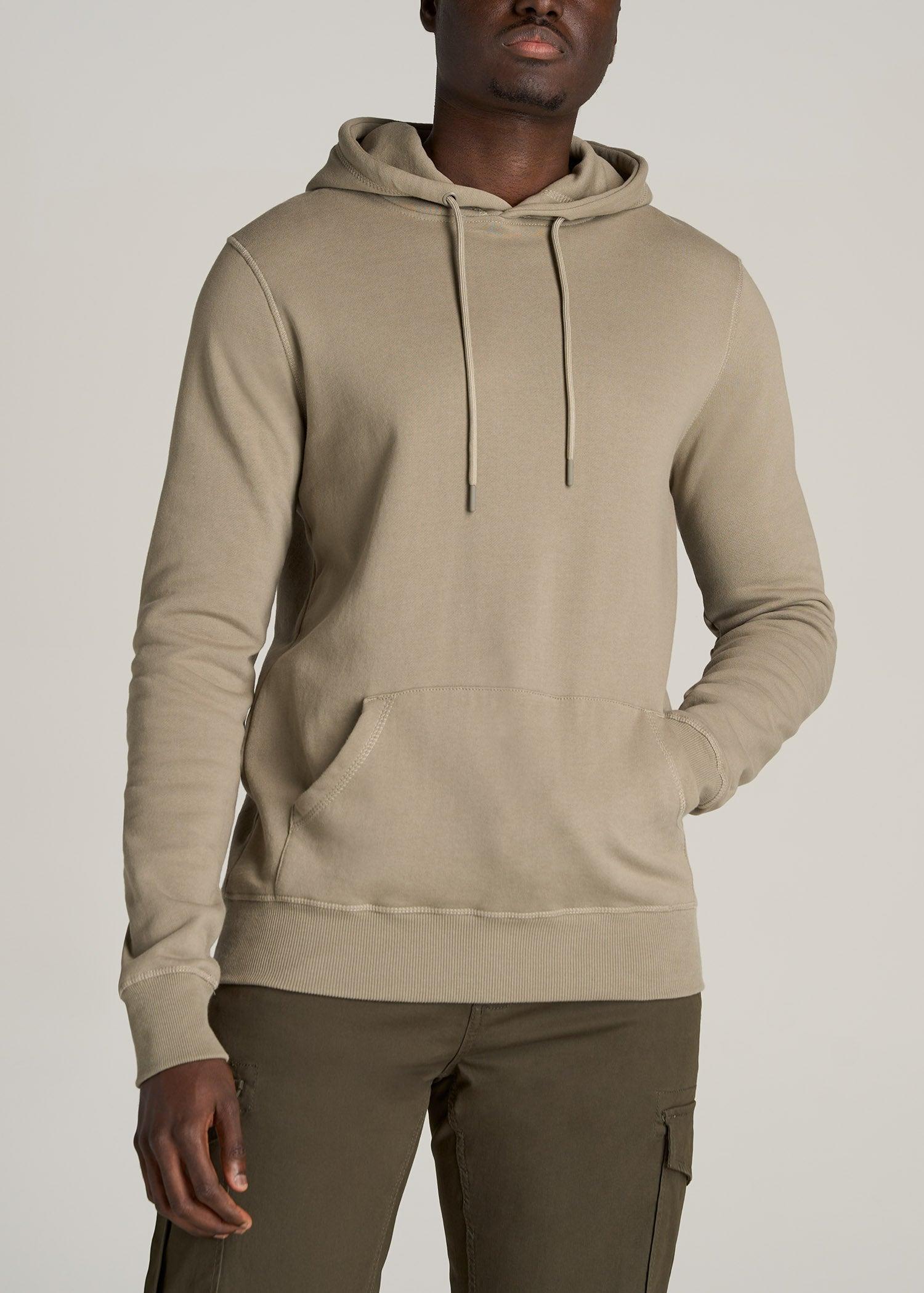 Wearever Fleece Pullover Men's Tall Hoodie in Khaki Male Product Image