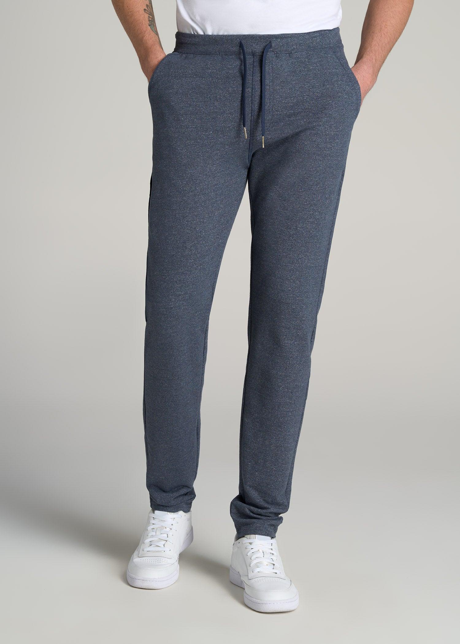 Microsanded French Terry Sweatpants for Tall Men in Army Brush Male Product Image