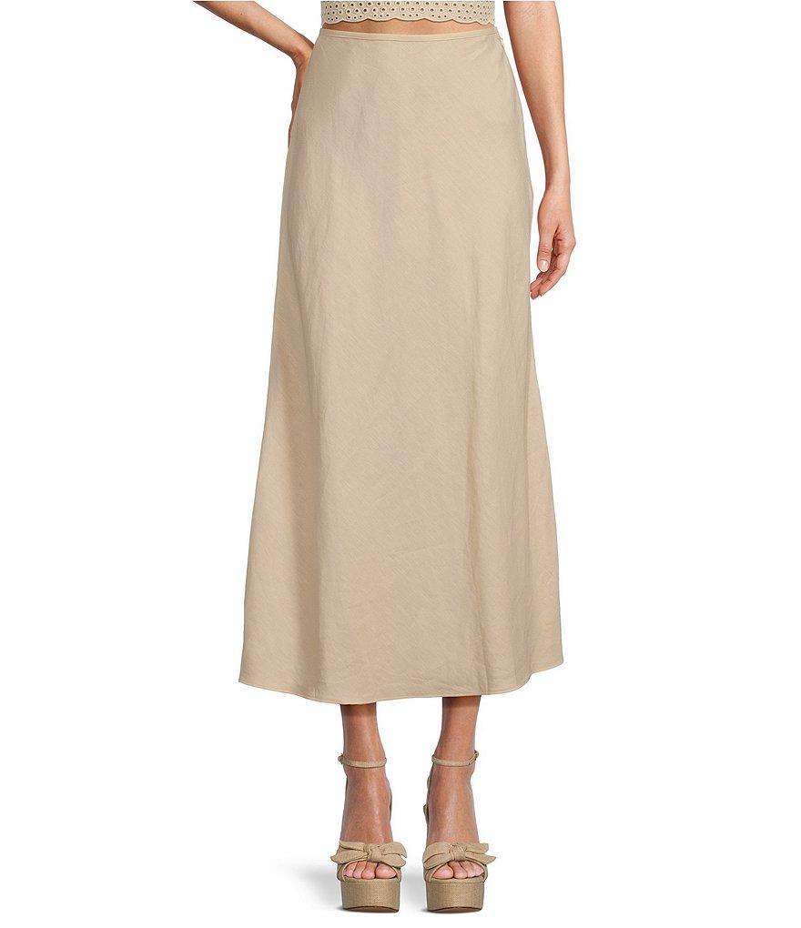 Antonio Melani Blakely Coordinating A-line Stretch Linen Skirt Product Image