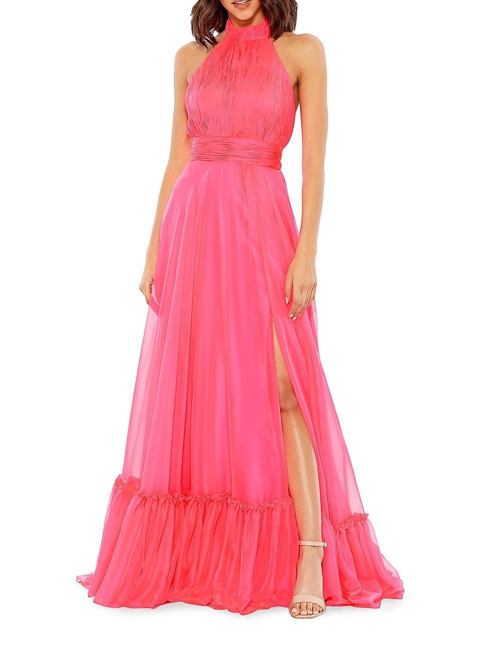 Womens Chiffon Tiered Gown Product Image