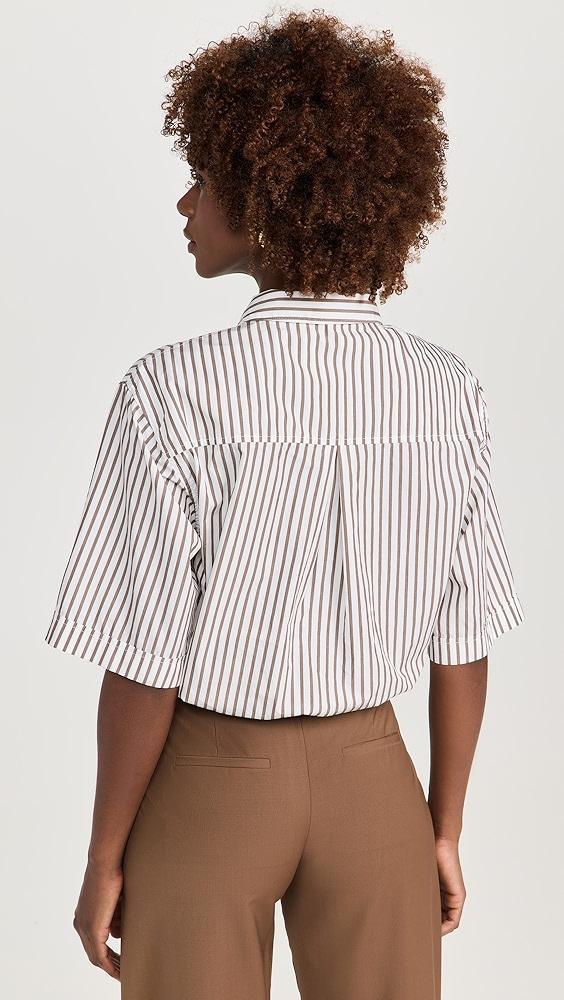 Stateside 80s Poplin Striped Twist Shirt | Shopbop Product Image