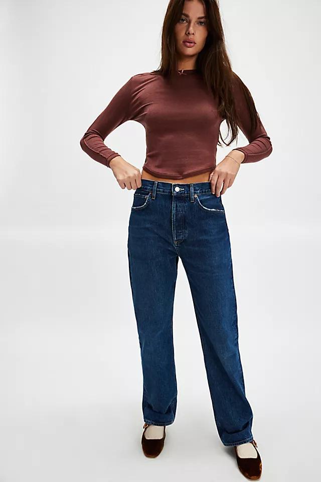 AGOLDE Fran Low-Slung Straight Jeans Product Image