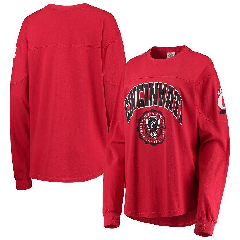 Womens Pressbox Cincinnati Bearcats Edith Long Sleeve T-Shirt Product Image